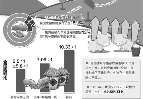養(yǎng)豬業(yè)大而不強導(dǎo)致豬肉價格每隔幾年出現(xiàn)大幅波動