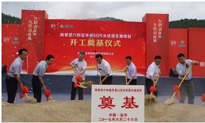 高效 惠民 環(huán)?！孪Ｍ望}亭縣50萬頭生豬項目開工奠基